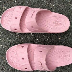 Crocs wedge pink W8 platform sandal